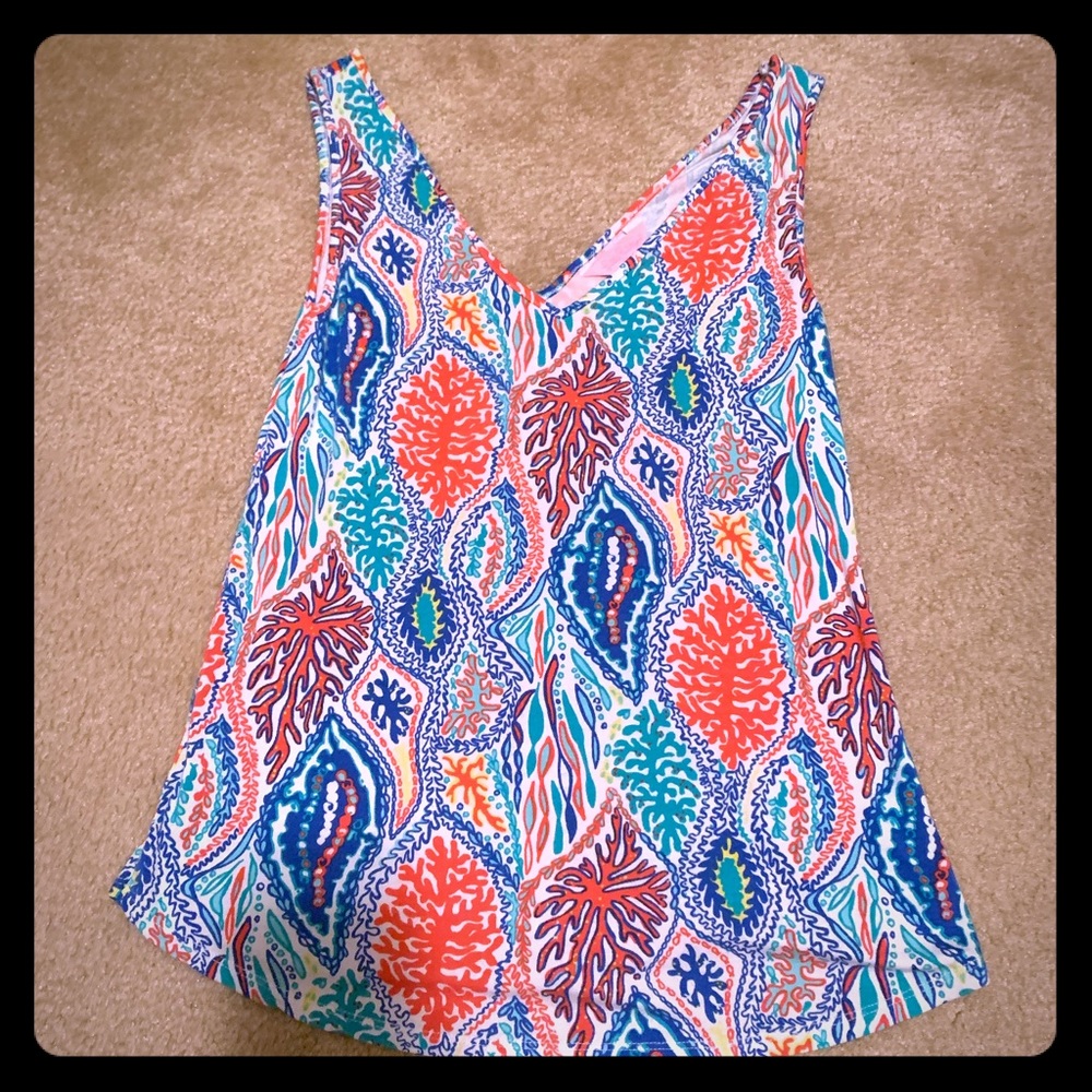 Lilly Pulitzer - V-neck cotton tank